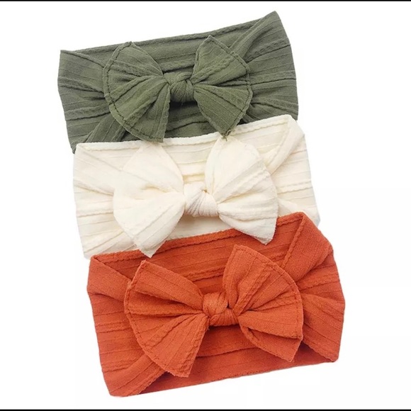 Baby Girl Bow Headband 3pcs - Picture 1 of 2